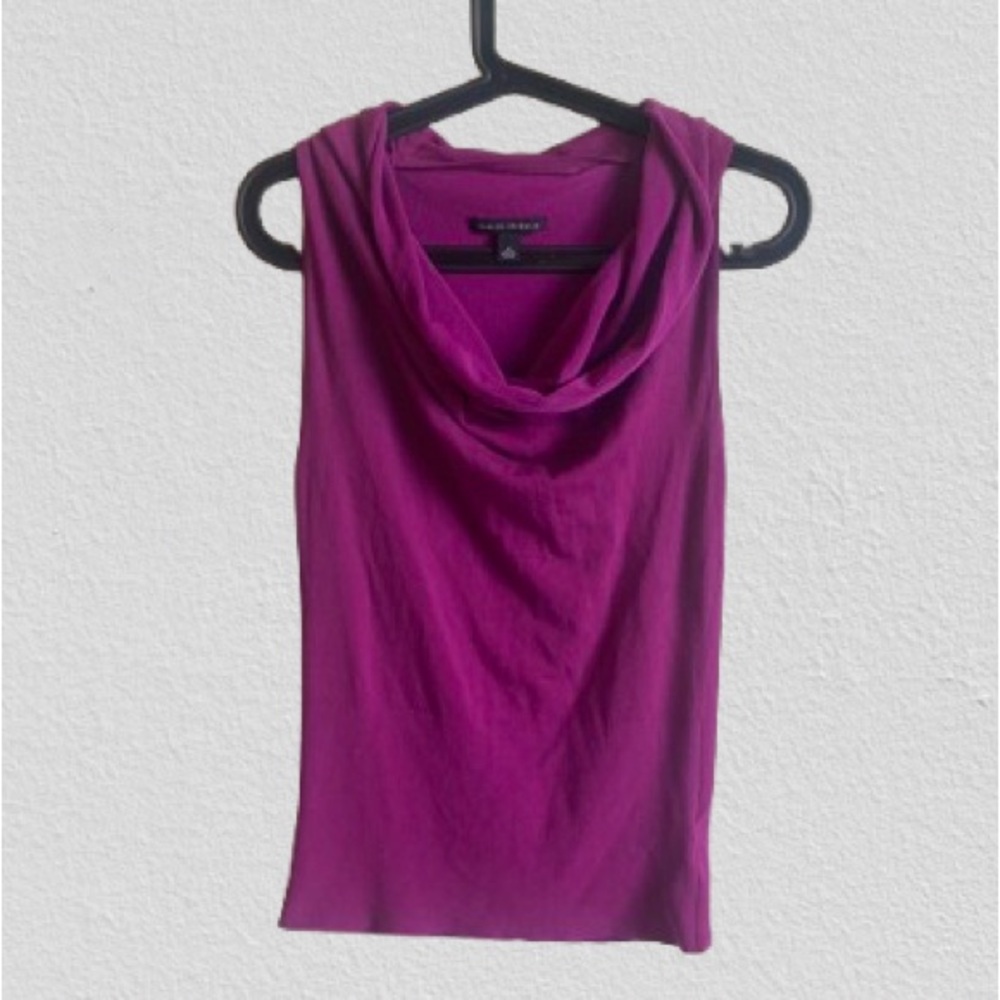 Banana Republic Draped Purple Tank Top